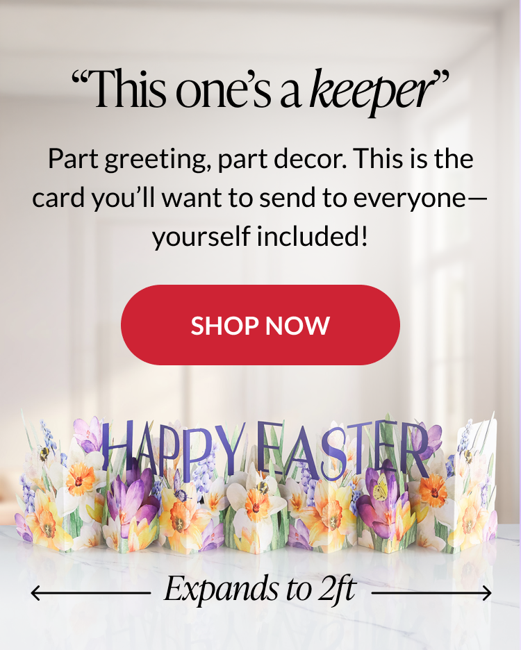 Shop Happy Easter Floral Loooooong Card