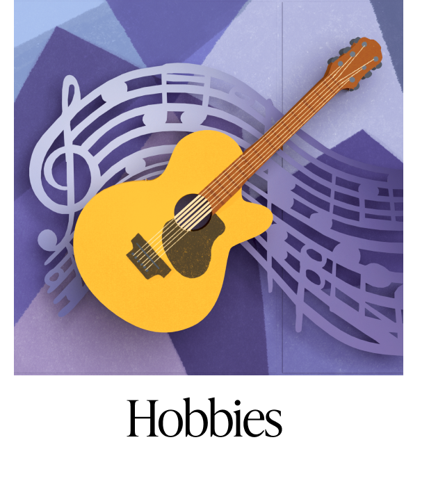 Hobbies greeting cards category tile