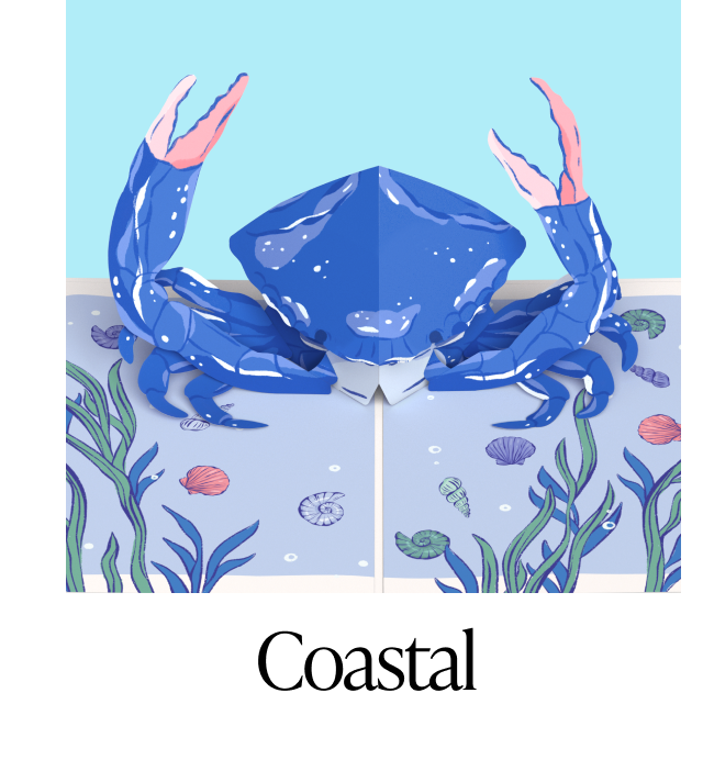 Coastal greeting cards category tile