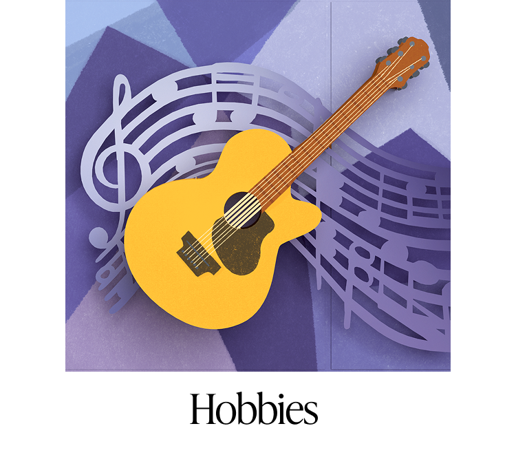 Hobbies greeting cards category tile