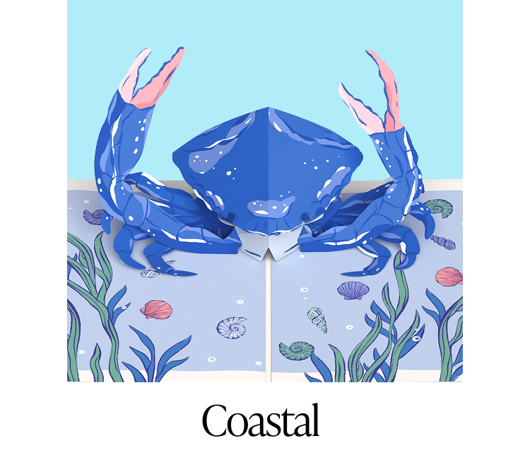 Coastal greeting cards category tile