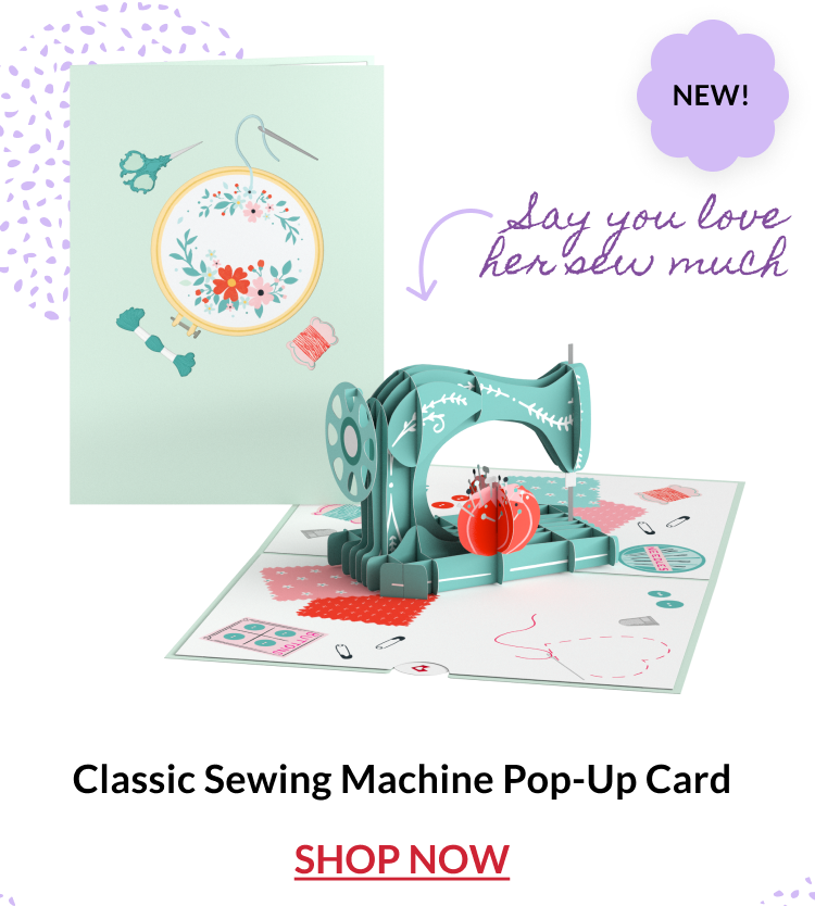 Classic Sewing Machine Pop-Up Card