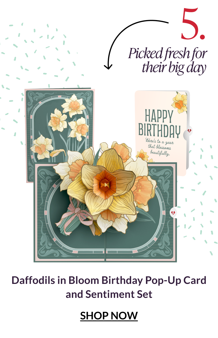 Daffodils in Bloom Birthday Pop-Up Card and Sentiment Set