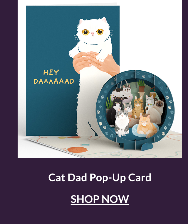 Cat Dad Pop-Up Card
