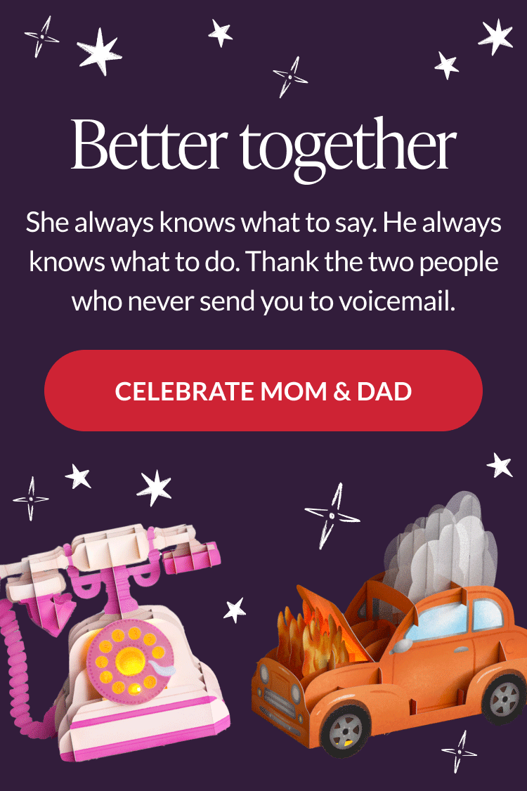 Mother's Day & Father's Day card pairs hero