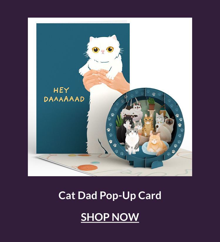 Cat Dad Pop-Up Card
