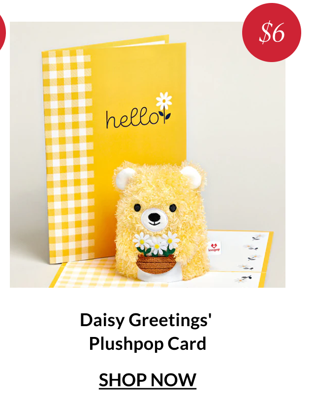 Daisy Greetings Plushpop Card