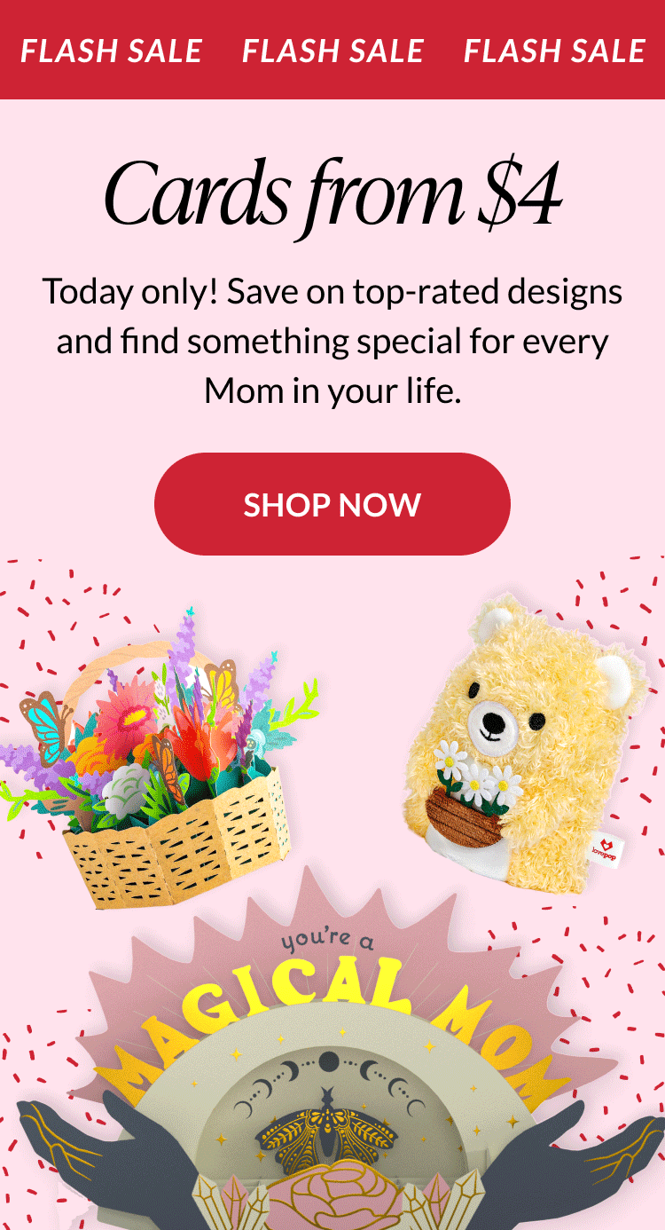 Mother's Day Flash Sale — save up to 70% off, one day only