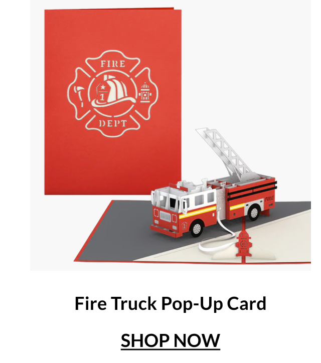 Fire Truck Pop-Up Card