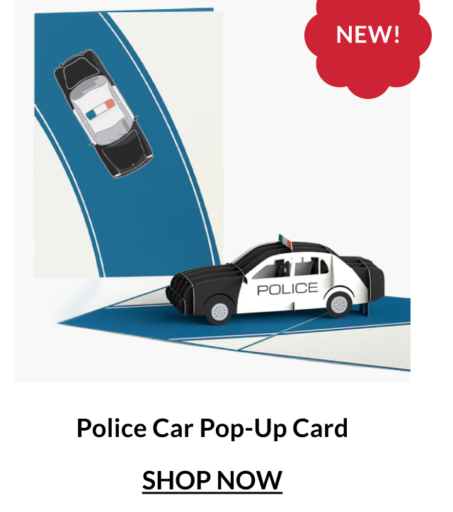 Police Car Pop-Up Card