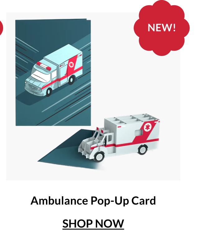 Ambulance Pop-Up Card