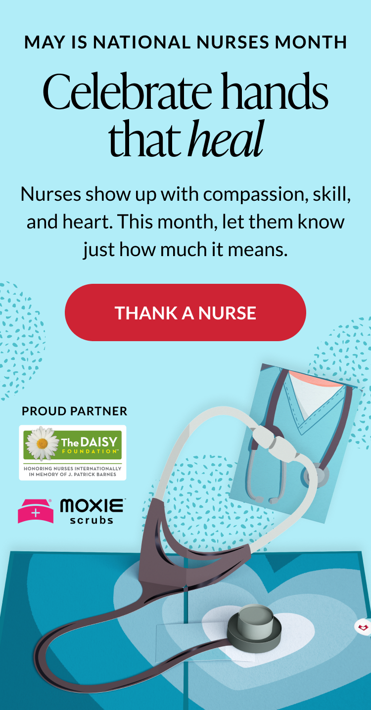 May is National Nurses Month — Nurse Pop-Up Card