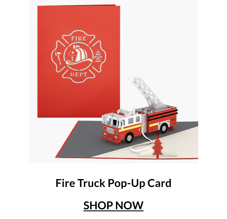 Fire Truck Pop-Up Card
