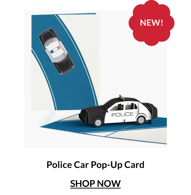 Police Car Pop-Up Card