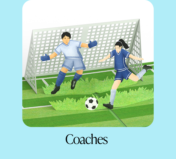 Coaches — sports greeting cards
