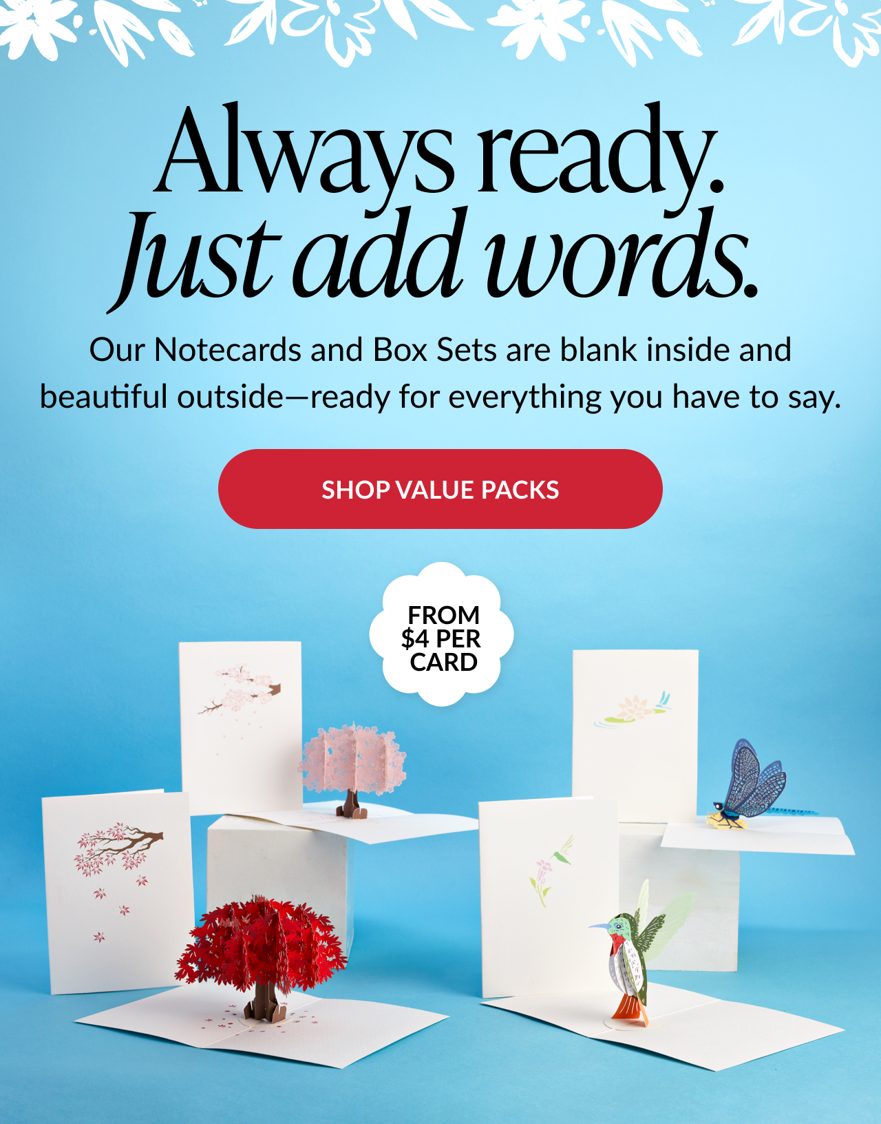 Lovepop Notecard Packs and Box Sets Shop All