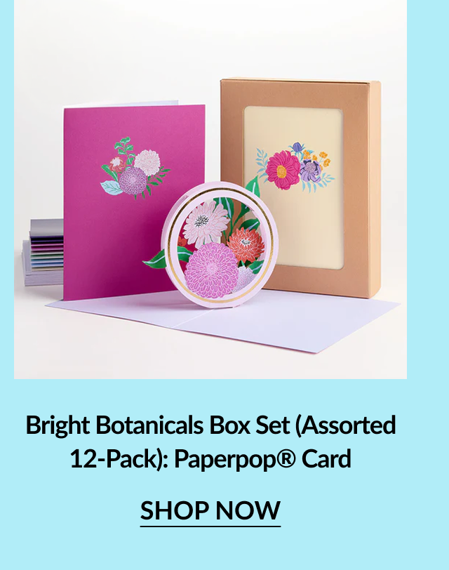 Bright Botanicals Box Set Assorted 12-Pack Paperpop Card