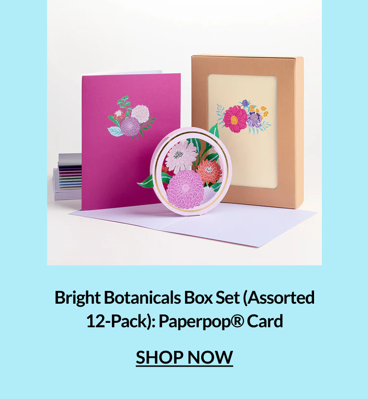 Bright Botanicals Box Set Assorted 12-Pack Paperpop Card