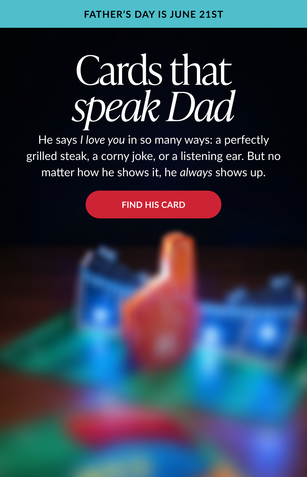 Shop Father's Day pop-up greeting cards