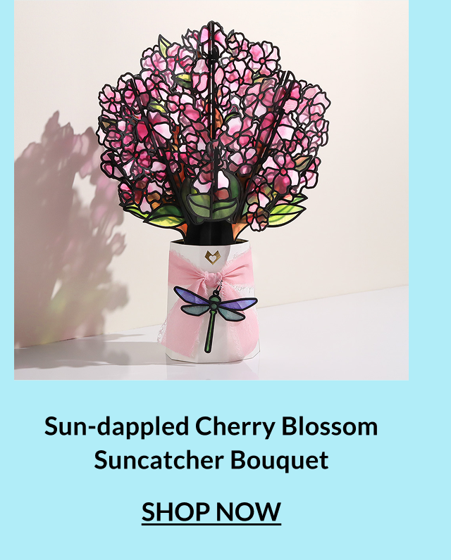 Sun-dappled Cherry Blossom Suncatcher Bouquet