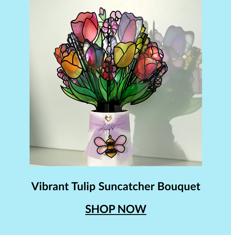 Vibrant Tulip Suncatcher Bouquet
