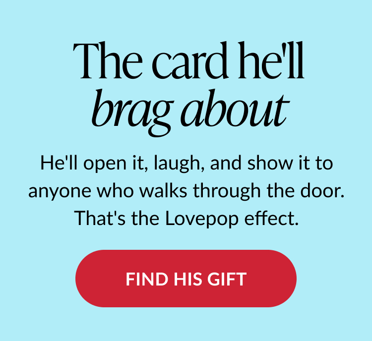 Father’s Day gift banner encouraging shoppers to find Dad’s perfect card