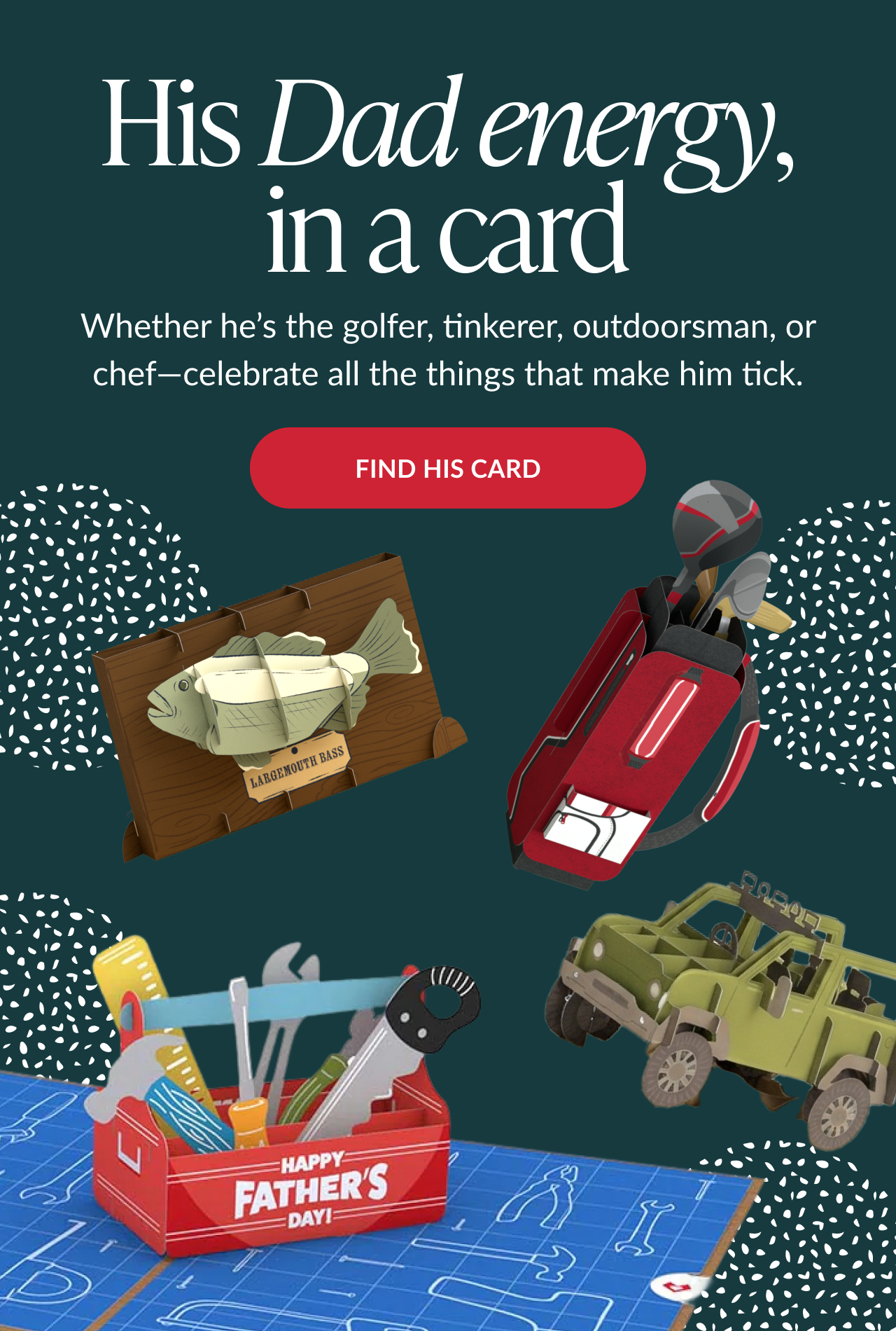 Father's Day cards and gifts for every father figure