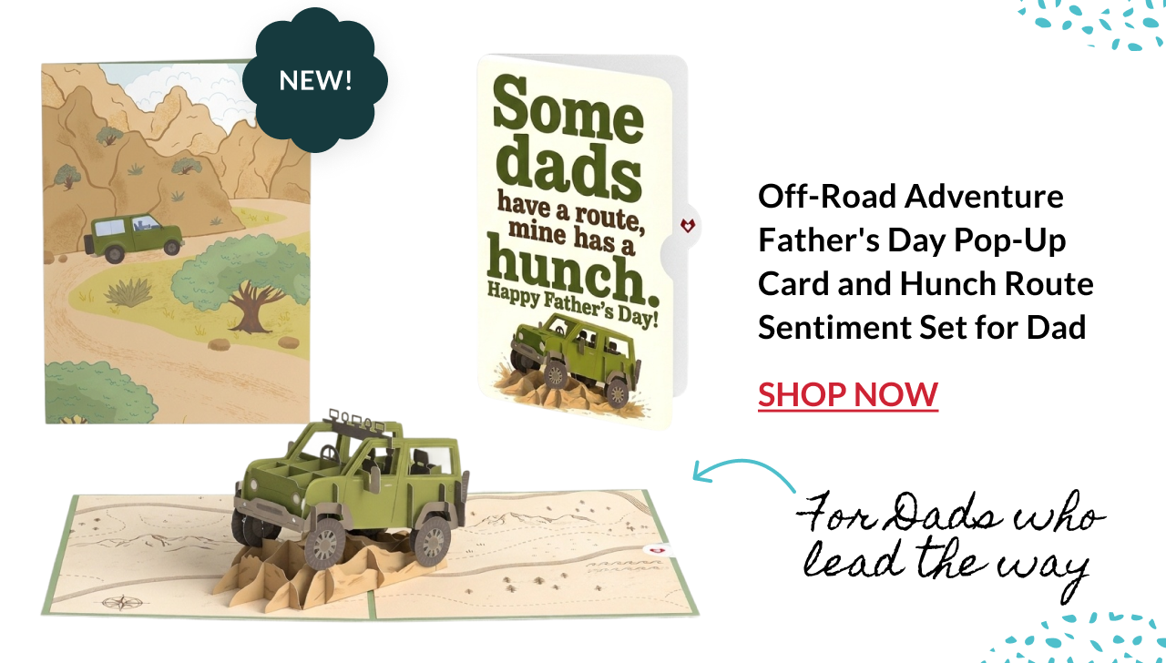 Off-road adventure Father's Day card and sentiment set
