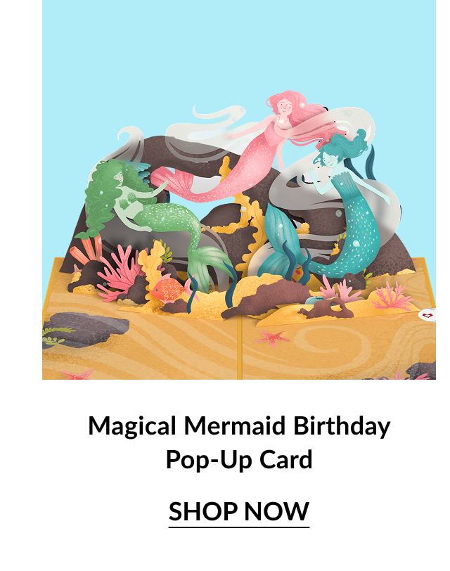 Magical Mermaid Birthday Pop-Up Card