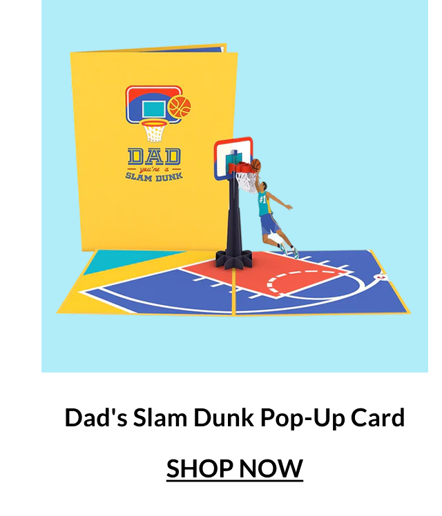 Dad's Slam Dunk pop-up card — $4 deal