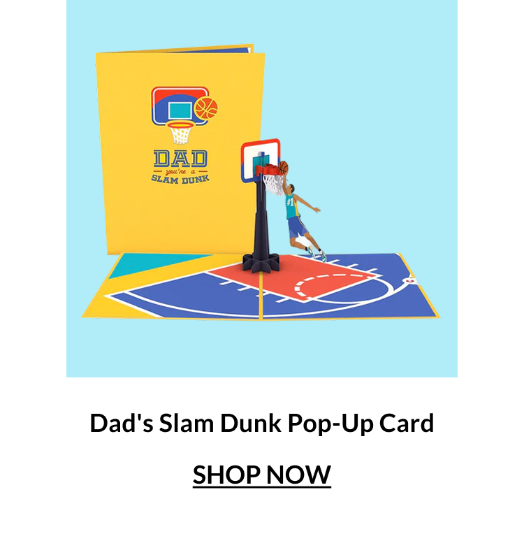 Dad's Slam Dunk pop-up card — $4 deal