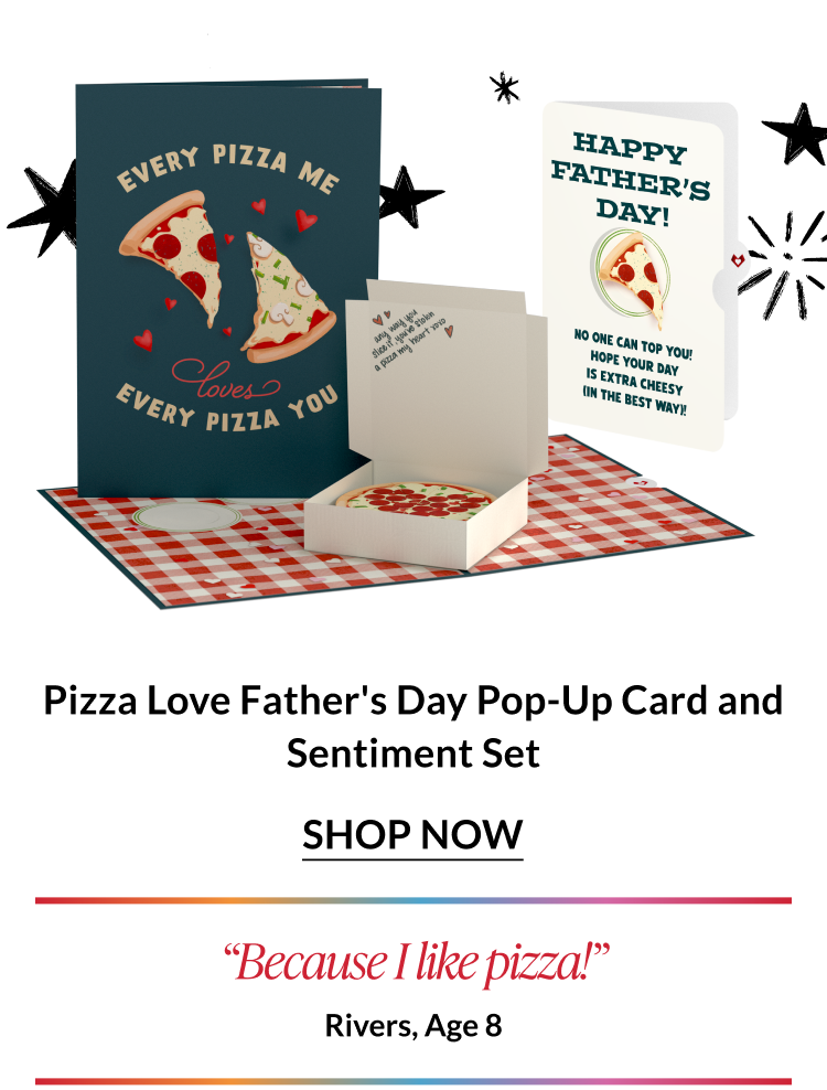 Pizza Love Father's Day Pop-Up Card and Sentiment Set