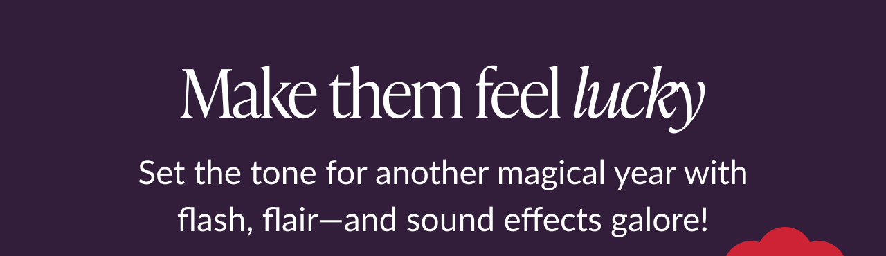 Birthday music and light-up cards that make their day feel lucky