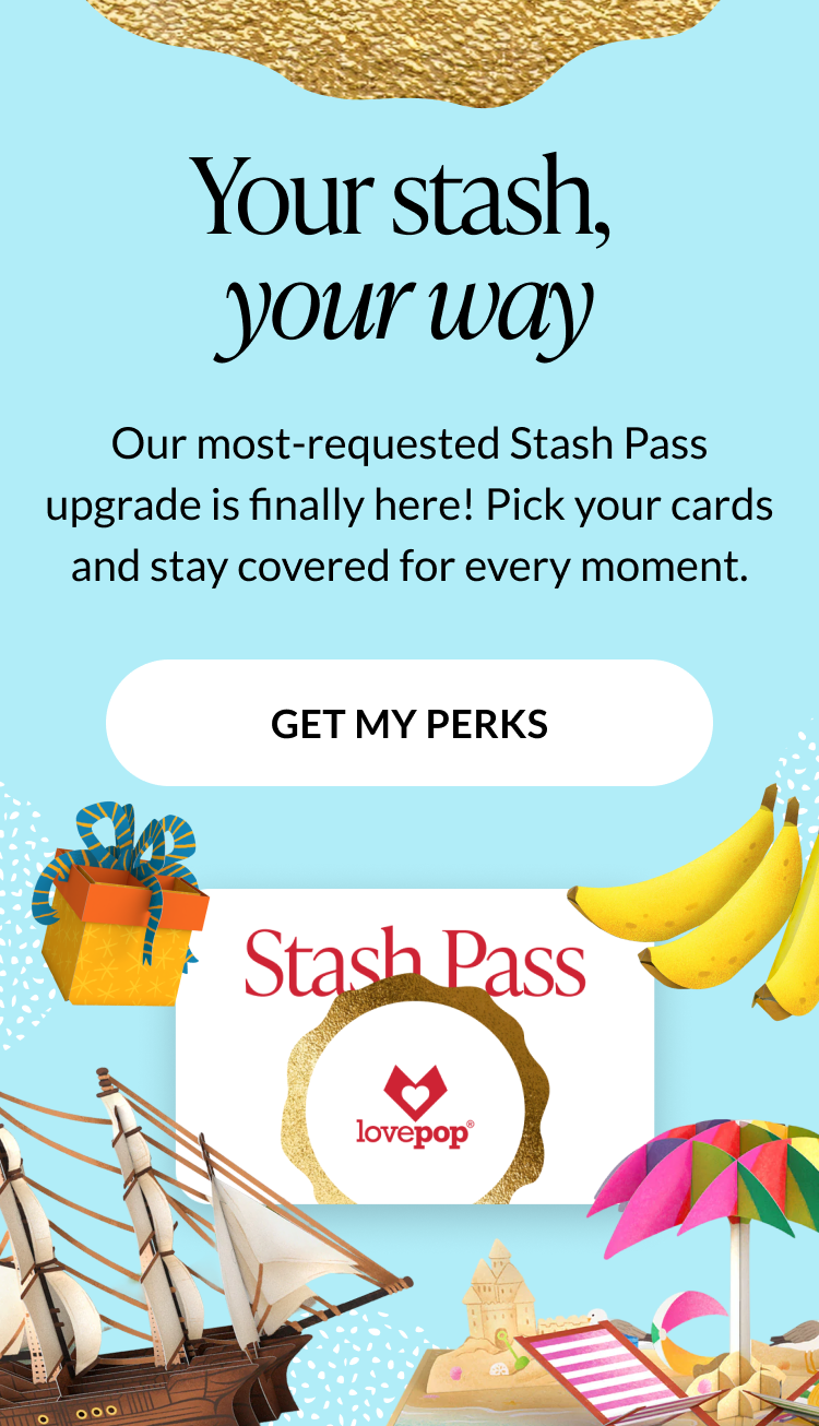 Stash Pass hero banner — Your stash, your way