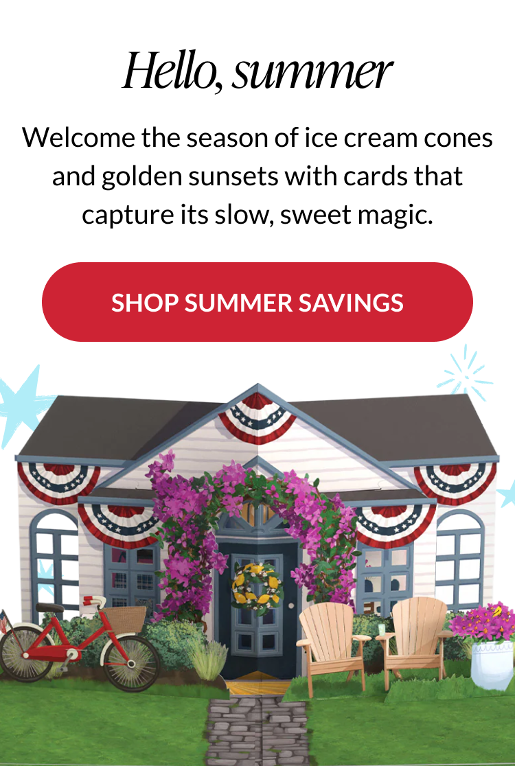 Hello, summer pop-up cards for warm-weather occasions.