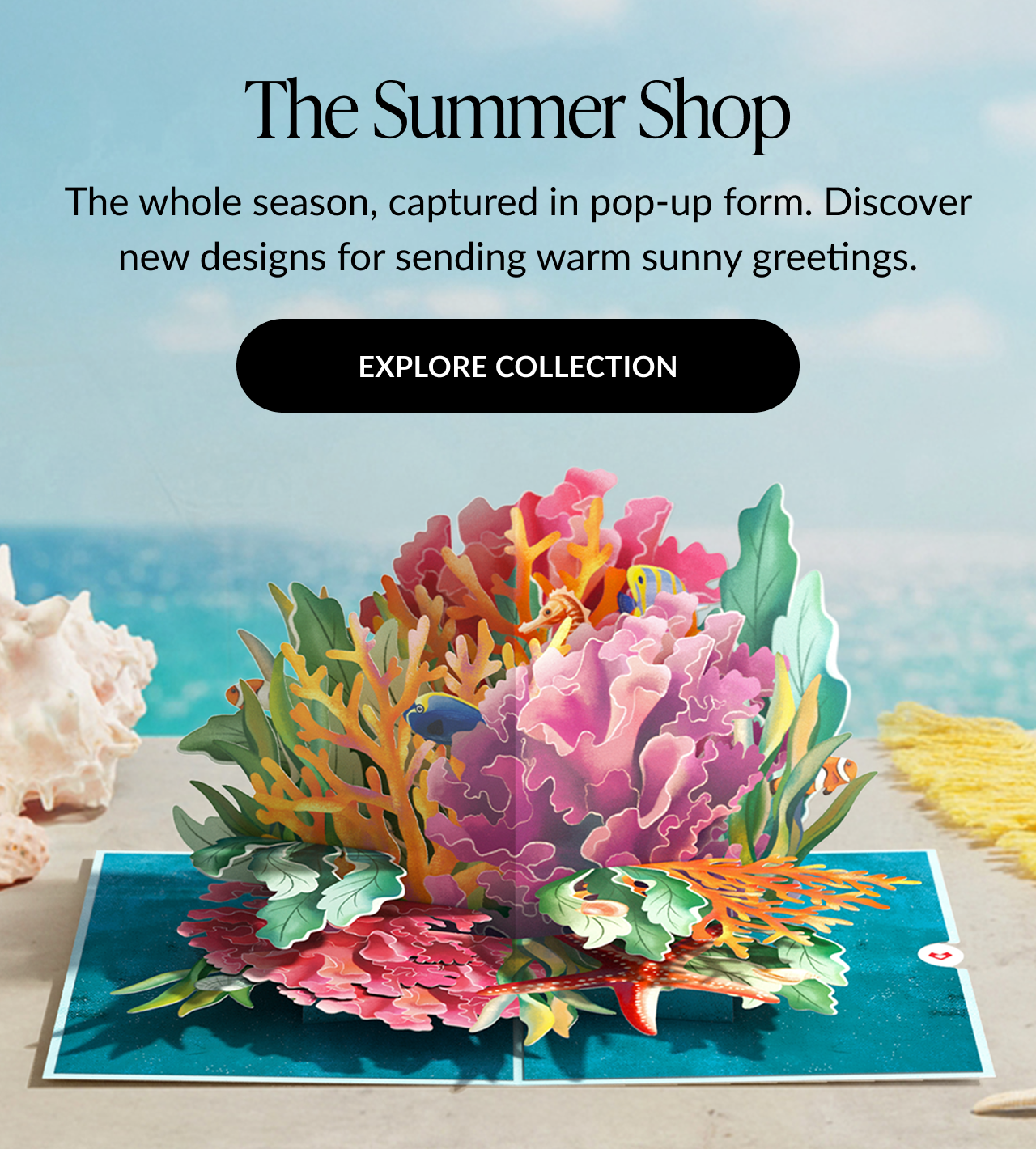 The Summer Shop — summer pop-up cards