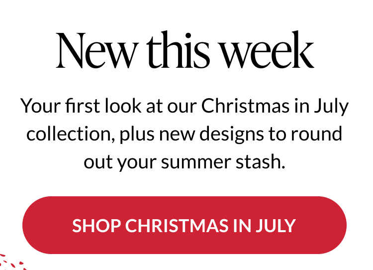 New this week: Christmas in July, holiday and summer pop-up cards
