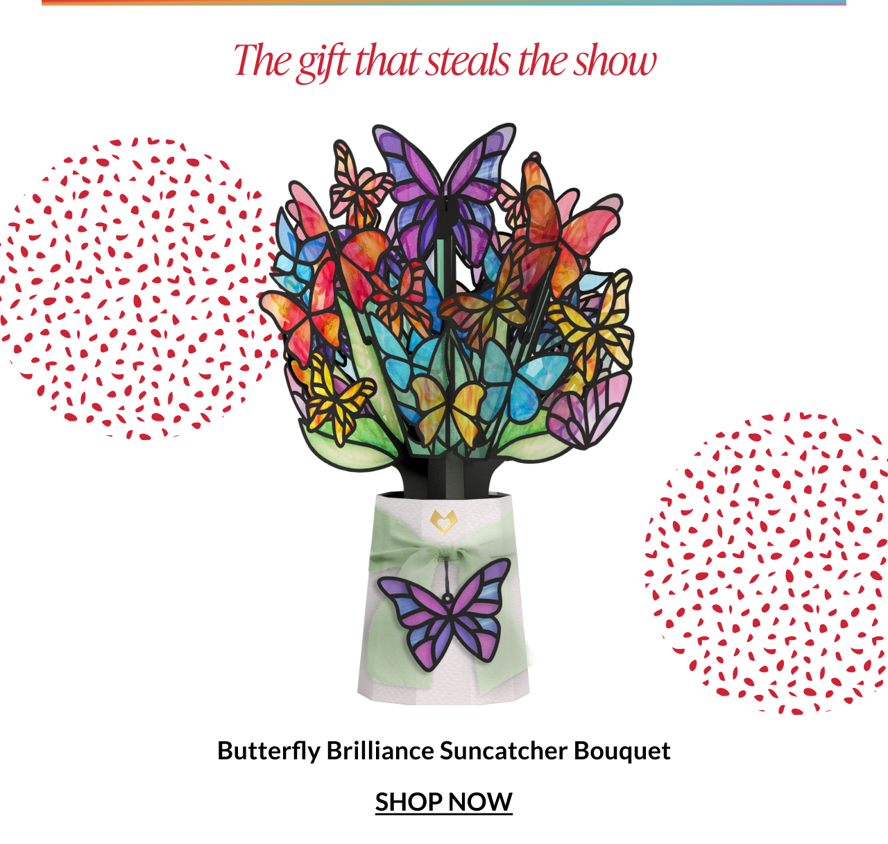 Butterfly Brilliance Suncatcher Bouquet
