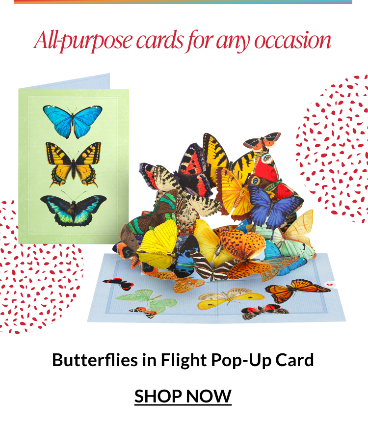 Butterflies in Flight Pop-Up Card