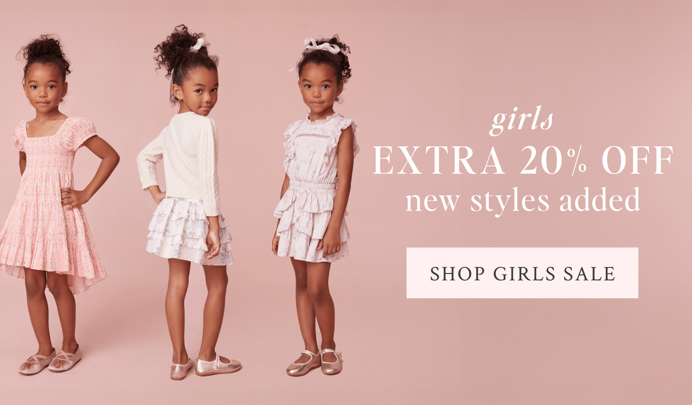 Extra 20% off girls