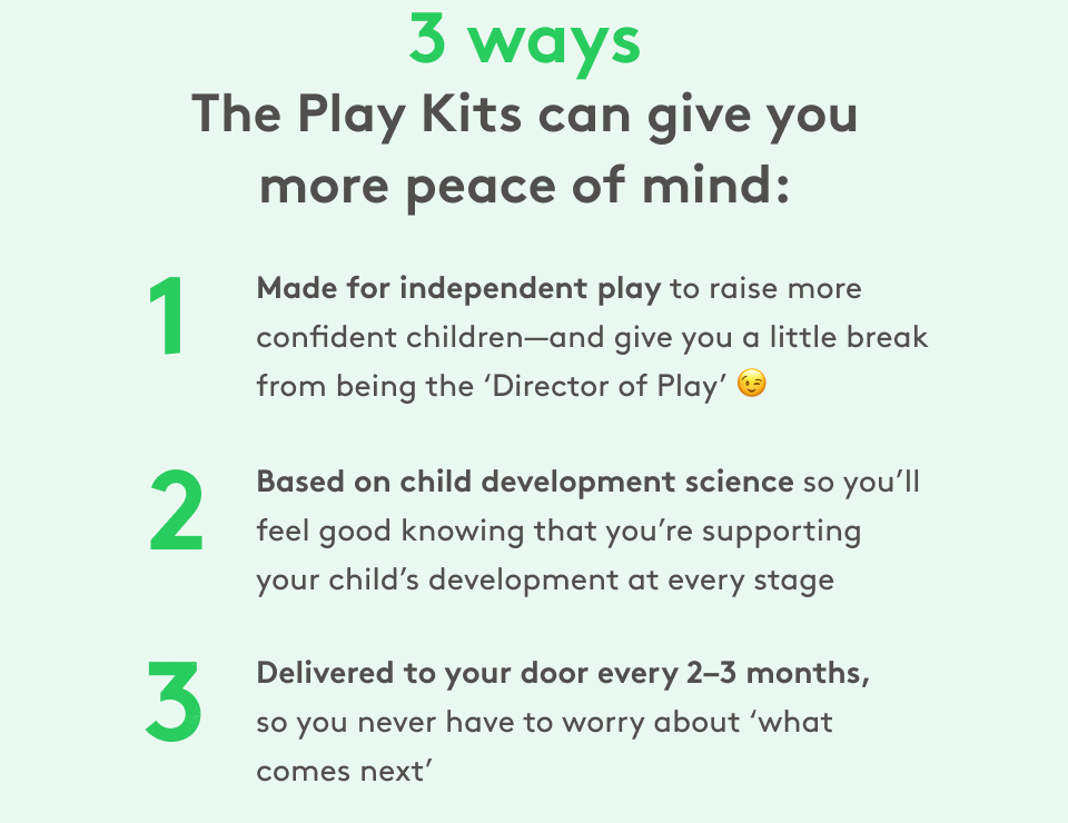 3 ways The Play Kits can give you peace of mind 