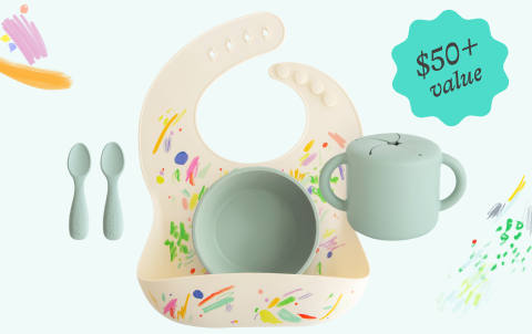 Get a free Lovevery x Mushie Feeding Kit