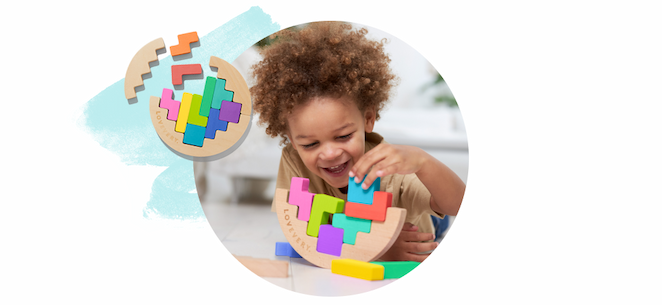 Wooden Wobble Puzzle