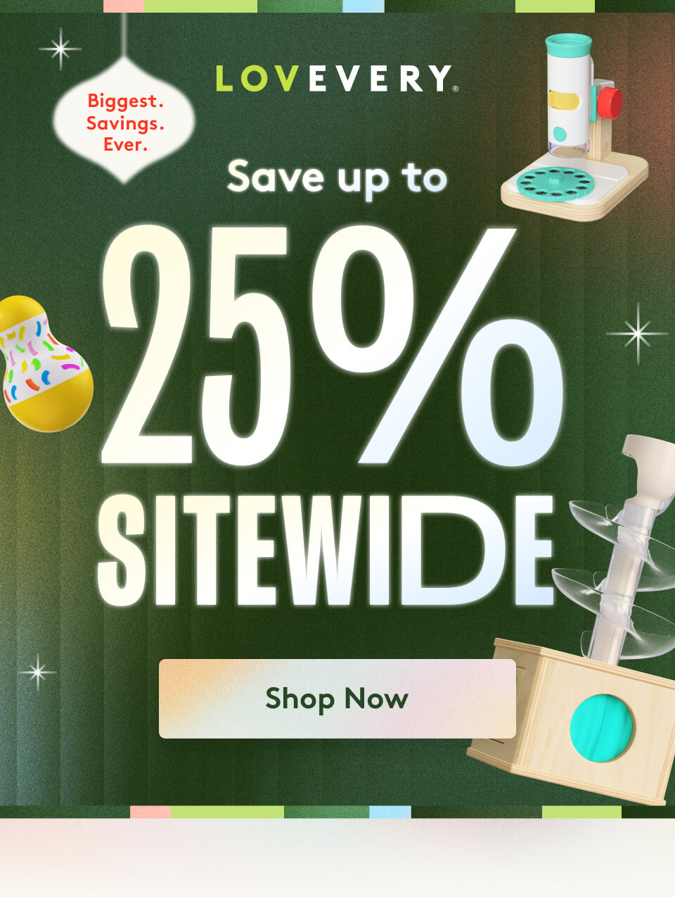 Save up to 25% sitewide