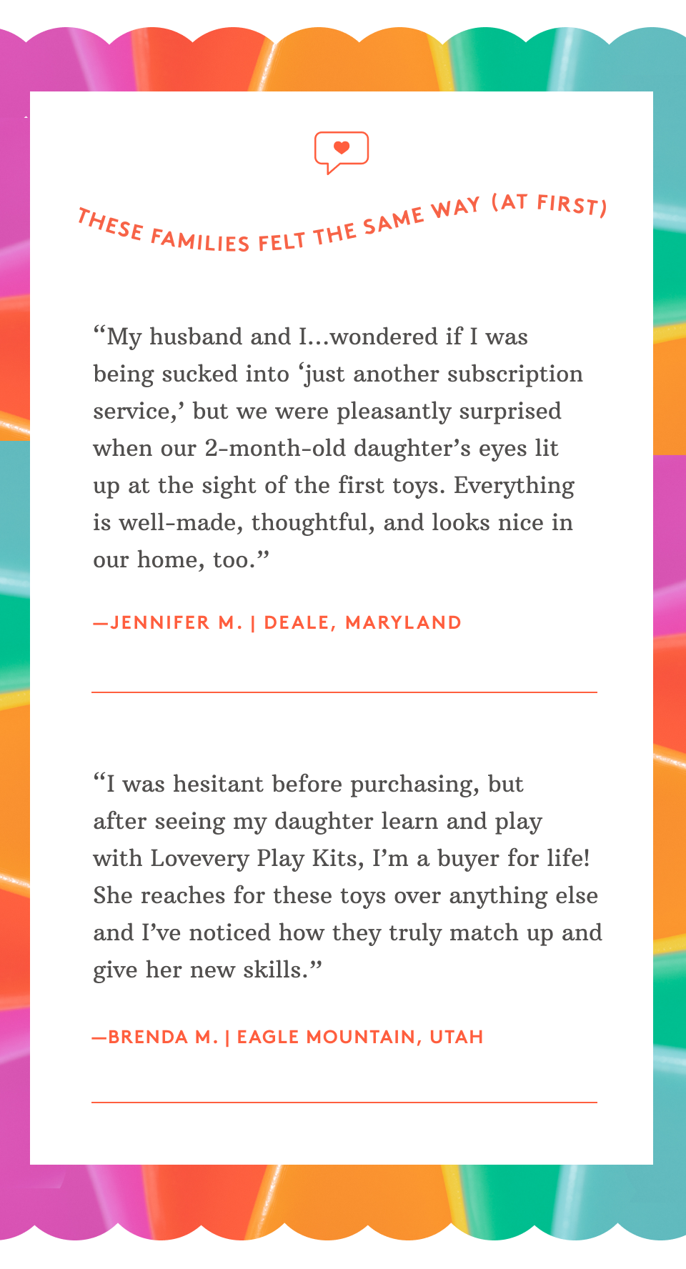 These families felt the same way (at first)