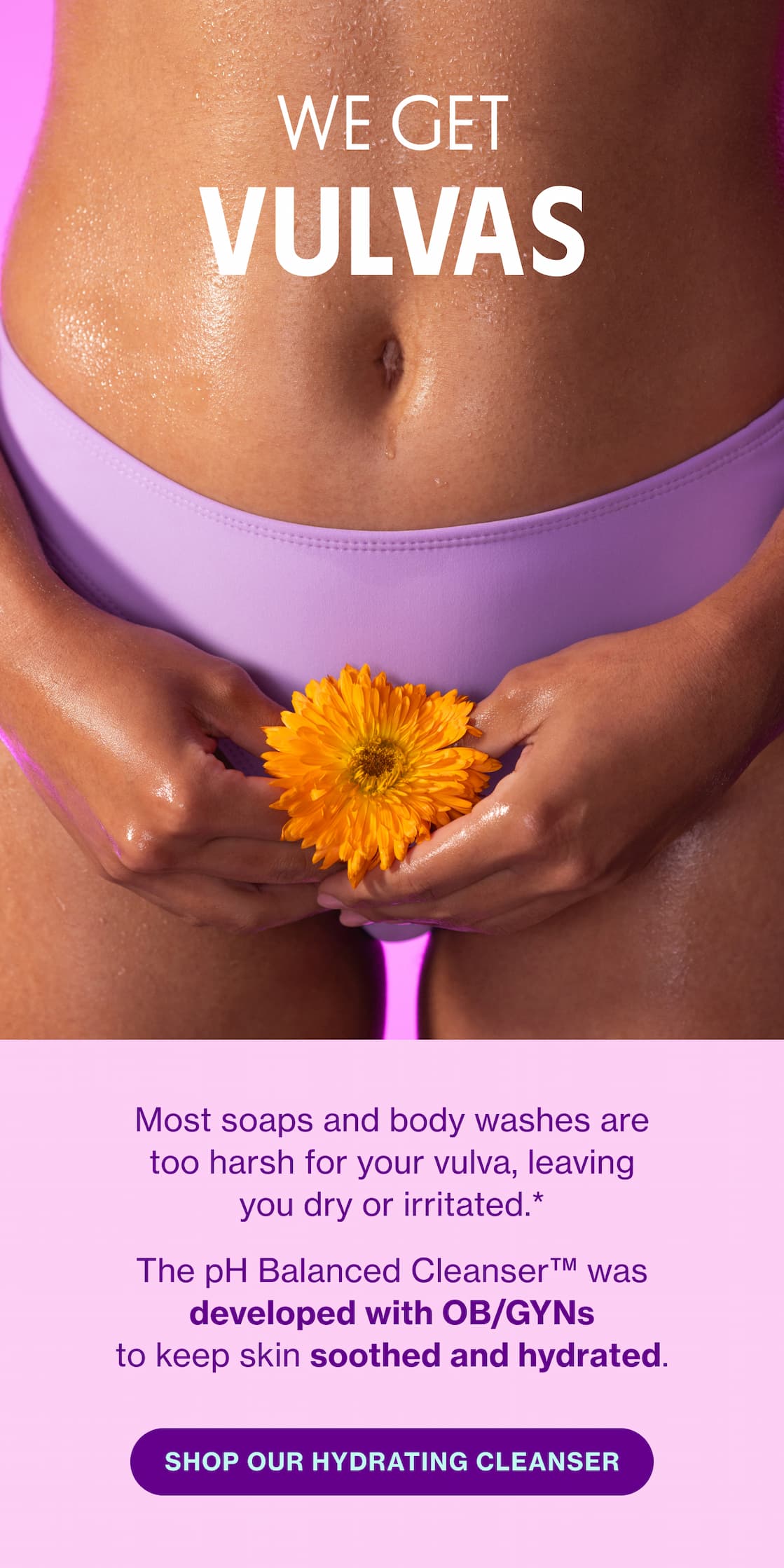 WE GET VULVAS | SHOP OUR HYDRATING CLEANSER
