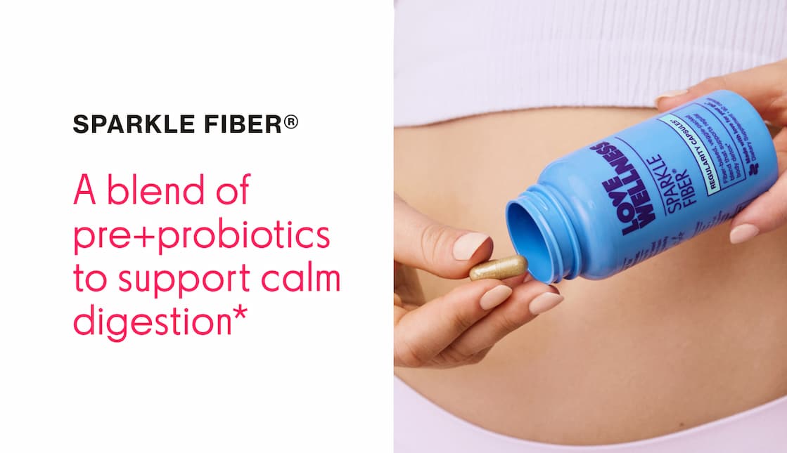 SPARKLE FIBER | A blend of pre+probiotics to support calm digestion