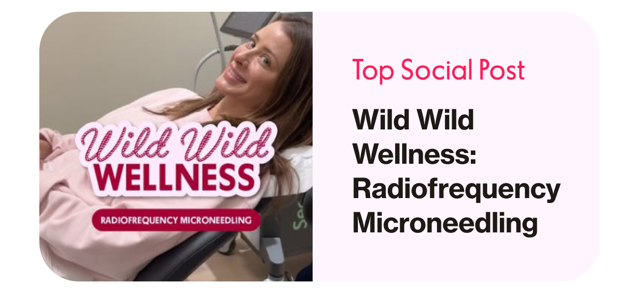 Top Social Post | Wild Wild Wellness: Radiofrequency Microneedling