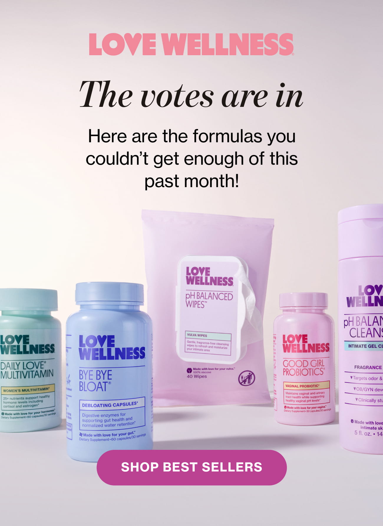 The votes are in Here are the formulas you couldn't get enough of this past month! Shop Best Sellers