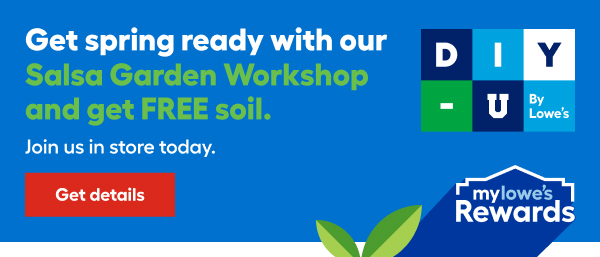 Get spring ready with our Salsa Garden Workshop and get FREE soil.Join us in store today